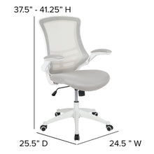 Load image into Gallery viewer, Mid-Back Light Gray Mesh Swivel Ergonomic Task Office Chair
