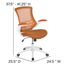 Load image into Gallery viewer, Mid-Back Tan Mesh Swivel Ergonomic Task Office Chair
