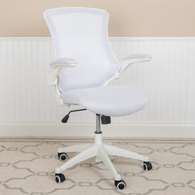 Load image into Gallery viewer, Mid-Back White Mesh Swivel Ergonomic Task Office Chair
