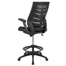 Load image into Gallery viewer, High Back Black Mesh Spine-Back Drafting Chair
