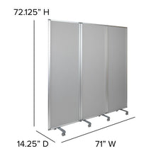 Load image into Gallery viewer, Double Sided Mobile Magnetic Whiteboard, 72"H x 24"W
