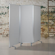 Load image into Gallery viewer, Double Sided Mobile Magnetic Whiteboard, 72"H x 24"W
