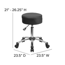 Load image into Gallery viewer, Medical Ergonomic Stool with Chrome Base
