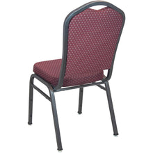 Load image into Gallery viewer, Advantage Premium Burgundy-patterned Crown Back Banquet Chair - Silver Vein
