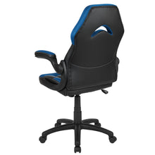 Load image into Gallery viewer, X10 Gaming Chair Racing Office Computer Swivel Chair, Blue/Black LeatherSoft
