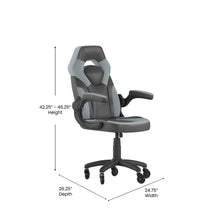 Load image into Gallery viewer, X10 Gaming Chair Racing Office Computer Chair, Gray/Black LeatherSoft
