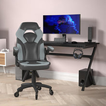 Load image into Gallery viewer, X10 Gaming Chair Racing Office Computer Chair, Gray/Black LeatherSoft
