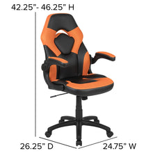 Load image into Gallery viewer, X10 Gaming Chair Racing Office Computer Swivel Chair, Orange/Black LeatherSoft
