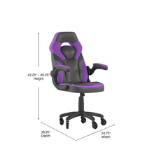 Load image into Gallery viewer, X10 Gaming Chair Racing Office Computer Chair, Purple/Black LeatherSoft
