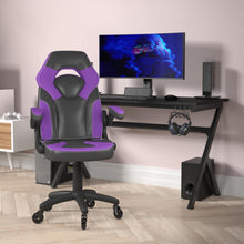 Load image into Gallery viewer, X10 Gaming Chair Racing Office Computer Chair, Purple/Black LeatherSoft
