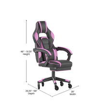 Load image into Gallery viewer, X40 Gaming Chair Racing Computer Chair - Black/Purple
