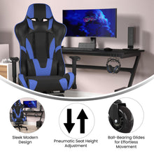 Load image into Gallery viewer, X30 Gaming Chair Racing Computer Chair with Back, Slide-Out Footrest, in Blue
