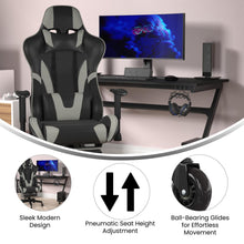 Load image into Gallery viewer, X30 Gaming Chair Racing Computer Chair with Back, Slide-Out Footrest, in Gray
