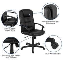 Load image into Gallery viewer, Flash Fundamentals High Back Black Task Office Chair with Arms

