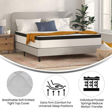 Load image into Gallery viewer, Firm 12 Inch Hybrid Pocket Spring Mattress, King Mattress in a Box
