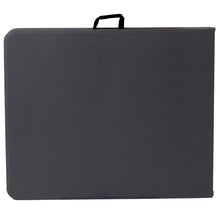 Load image into Gallery viewer, 6-Foot Bi-Fold Dark Gray Plastic Folding Table with Carrying Handle
