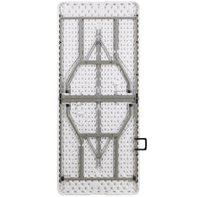 Load image into Gallery viewer, 6-Foot Bi-Fold Granite White Plastic Banquet and Event Folding Table

