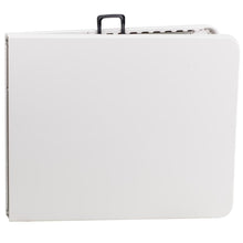Load image into Gallery viewer, 6-Foot Bi-Fold Granite White Plastic Banquet and Event Folding Table
