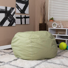 Load image into Gallery viewer, Oversized Green Dot Refillable Bean Bag Chair for All Ages
