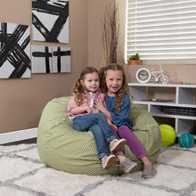 Load image into Gallery viewer, Oversized Green Dot Refillable Bean Bag Chair for All Ages
