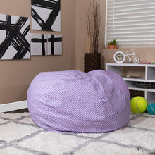 Load image into Gallery viewer, Oversized Lavender Dot Refillable Bean Bag Chair for All Ages
