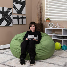 Load image into Gallery viewer, Oversized Solid Green Refillable Bean Bag Chair for All Ages
