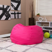 Load image into Gallery viewer, Oversized Solid Hot Pink Refillable Bean Bag Chair for All Ages
