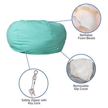 Load image into Gallery viewer, Oversized Solid Mint Green Refillable Bean Bag Chair for All Ages
