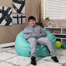 Load image into Gallery viewer, Oversized Solid Mint Green Refillable Bean Bag Chair for All Ages
