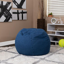 Load image into Gallery viewer, Small Denim Refillable Bean Bag Chair for Kids and Teens
