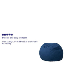 Load image into Gallery viewer, Small Denim Refillable Bean Bag Chair for Kids and Teens
