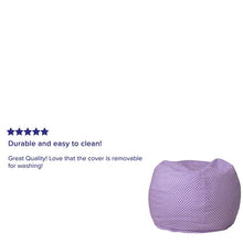 Load image into Gallery viewer, Small Lavender Dot Refillable Bean Bag Chair for Kids and Teens
