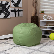 Load image into Gallery viewer, Small Solid Green Refillable Bean Bag Chair for Kids and Teens
