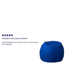 Load image into Gallery viewer, Small Solid Royal Blue Refillable Bean Bag Chair for Kids and Teens
