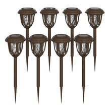 Load image into Gallery viewer, 8 Pack Brown Tulip Design LED Solar Lights Weather Resistant
