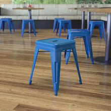 Load image into Gallery viewer, 18" Table Height Stool, Stackable Metal Dining Stool-Set of 4

