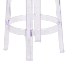 Load image into Gallery viewer, 25.75'' High Transparent Counter Height Stool
