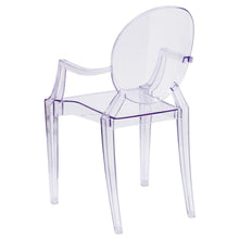 Load image into Gallery viewer, Ghost Chair with Arms in Transparent Crystal
