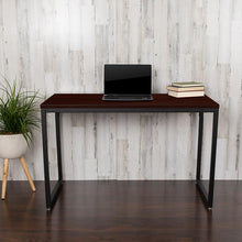 Load image into Gallery viewer, Office Computer Desk and Home Office Desk - 47" Long (Mahogany/Black)
