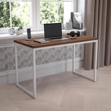 Load image into Gallery viewer, Office Computer Desk and Home Office Desk - 47" Long (Walnut/White)
