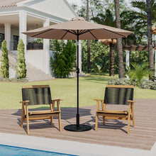 Load image into Gallery viewer, Tan 9 FT Round Umbrella with 1.5" Diameter Aluminum Pole
