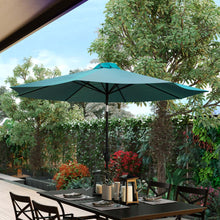 Load image into Gallery viewer, Teal 9 FT Round Umbrella with 1.5" Diameter Aluminum Pole
