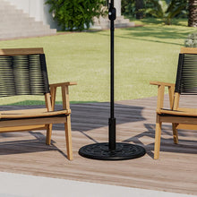 Load image into Gallery viewer, Universal Black Cement Patio Umbrella Base - 19.25" Diameter
