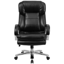 Load image into Gallery viewer, Big &amp; Tall Office Chair | Black Swivel Executive Desk Chair with Wheels
