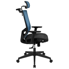 Load image into Gallery viewer, Mesh Office Chair with Synchro-Tilt-Blue/Black
