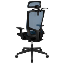 Load image into Gallery viewer, Mesh Office Chair with Synchro-Tilt-Blue/Black
