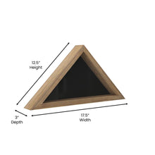 Load image into Gallery viewer, Weathered Wood Memorial Flag Display Case
