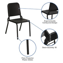 Load image into Gallery viewer, Black High Density Stackable Melody Band/Music Chair

