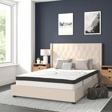 Load image into Gallery viewer, Full Size Tufted Upholstered Platform Bed in Beige Fabric
