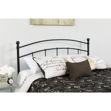 Load image into Gallery viewer, Woodstock Decorative Black Metal King Size Headboard
